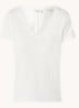 T-shirt met V-hals - Gebroken wit