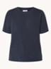 T-shirt van  katoen - Donkerblauw
