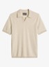 Fijngebreide polo in linnenblend met streepprint - Grey Silk-0924 / Grijs