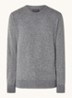 Fijngebreide pullover in scheerwolblend - Grijs
