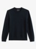 Fijngebreide pullover van katoen - Donkerblauw