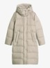 Gewatteerde jas met capuchon en steekzakken - Earthy Taupe / Taupe