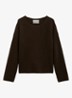 Grofgebreide pullover in wolblend - Burnt Coffee / Bruin