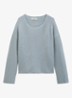 Grofgebreide pullover in wolblend - Glacial Blue / Blauw