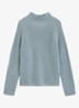 Grofgebreide trui met opstaande kraag - Glacial Blue / Blauw