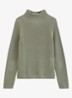 Grofgebreide trui met opstaande kraag - Smooth Sage / Groen