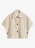 Jack in wolblend met structuur - Beige