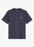 Jersey T-shirt met logo- en backprint - Faded Blue/0363