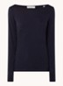 Longsleeve met boothals - Donkerblauw