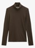 Longsleeve met col - Burnt Coffee / Bruin