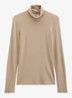 Longsleeve met col - Earthy Taupe / Taupe