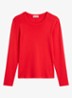 Longsleeve van katoen - Koraalrood