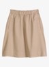 Midi A-lijn rok in lyocell blend met steekzakken - Beige