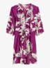 Mini blousejurk met print - Paars