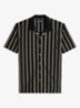 Overhemd met streepprint - Black 01-0093 / Zwart