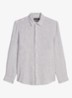 Overhemd van linnen met streepprint - Medium Grey-0869 / Grijs