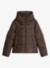 Puffer jack met capuchon en steekzakken - Burnt Coffee / Bruin