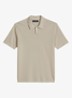 Regular fit polo met borduring - Beige