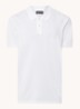 Regular fit polo met logoborduring - Wit
