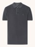 Regular fit polo met logoborduring - Antraciet
