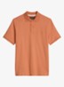 Regular fit polo met logoborduring - Faded Coral-1738 / Bruin