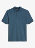 Regular fit polo met logoborduring - Stormy Blue-4295 / Blauw