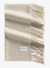Sjaals van wol met franjes - Beige