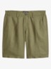 Straight fit korte broek van linnen - Fresh Seaweed-2945 / Groen