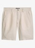 Straight fit korte broek van linnen - Grey Silk-0924 / Grijs