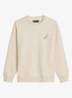 Sweater met front- en back print - Beige