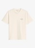 T-shirt met logo- en backprint - Gebroken wit
