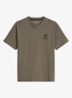 T-shirt met logoprint - Saddle Gray-0387 / Grijs