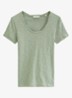 T-shirt met ronde hals - Lindegroen