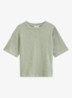 T-shirt met ronde hals - Lindegroen