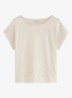 T-shirt met ronde hals - Beige