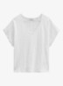 T-shirt met V-hals - White-0163 / Wit