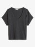 T-shirt met V-hals - Oxide Grey-0364 / Grijs