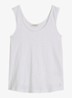 Tanktop met ronde hals - White-0163 / Wit