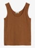 Tanktop met ronde hals - Burnt Brown-1972 / Bruin