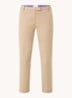 Torne mid waist slim fit chino met steekzakken - Beige