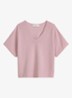 Trui met V-hals - Mild Rose / Paars