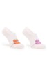 Carol kousenvoetjes in katoenblend met glitter in 2-pack - Orange