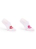 Carol kousenvoetjes in katoenblend met glitter in 2-pack - Donkerrood