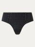 Avero shorty met ruitdessin - Zwart