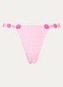 Avero string met ruitdessin - Roze