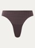 Avero string met ruitdessin - Donkerbruin