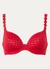 Avero voorgevormde beugel bh met bloemborduring - Rood
