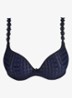 Avero voorgevormde beugel bh met bloemborduring - Donkerblauw