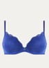 Cathia voorgevormde beugel bh met overlay van mesh - Royalblauw