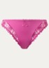 Jane slip met borduring - Fuchsia